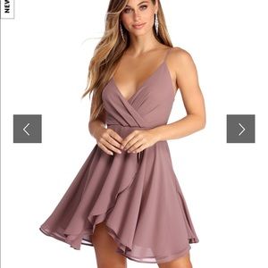 Chiffon flow skater dress